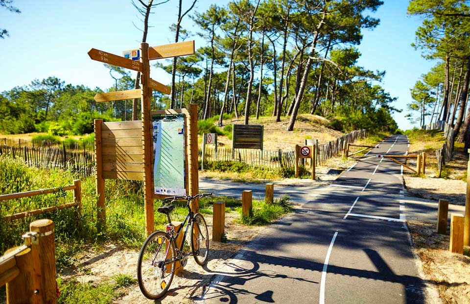 piste cyclable landes
